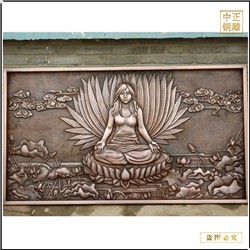 寺廟大型銅浮雕壁畫
