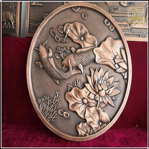 荷花銅浮雕壁畫的花語(yǔ)和象征意義(圖3) 1-210G5160300P6.jpg